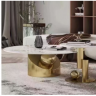Комплект журнальных столов Elt- T-02 золото + керамика  