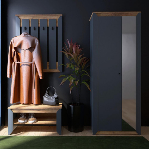 Прихожая(модульная) EVR- Нордик-4 дуб крафт золотой + графит