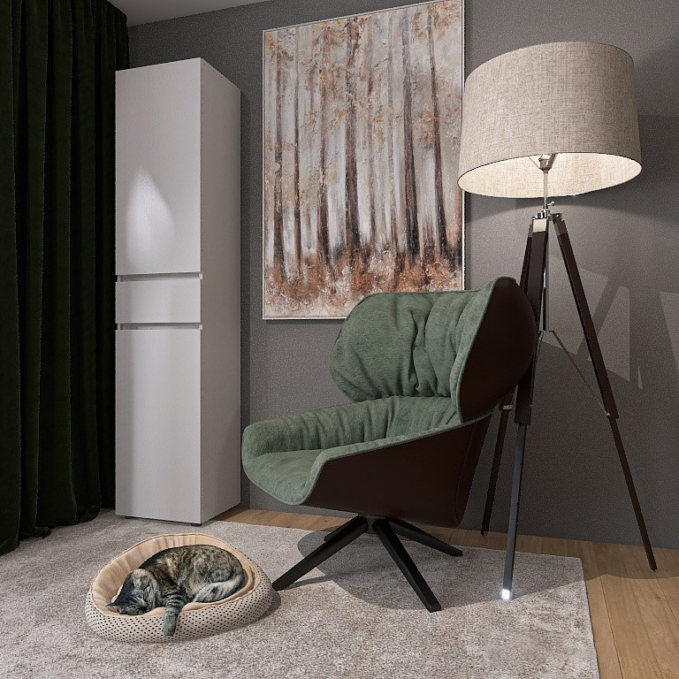 Пенал с ящиком EVR- Лайт ПЛ-1 белый(нимфея альба)