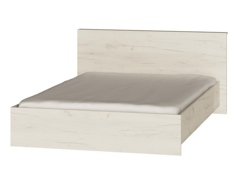 Кровать двуспальная EVR- Соната венге + крафт белый