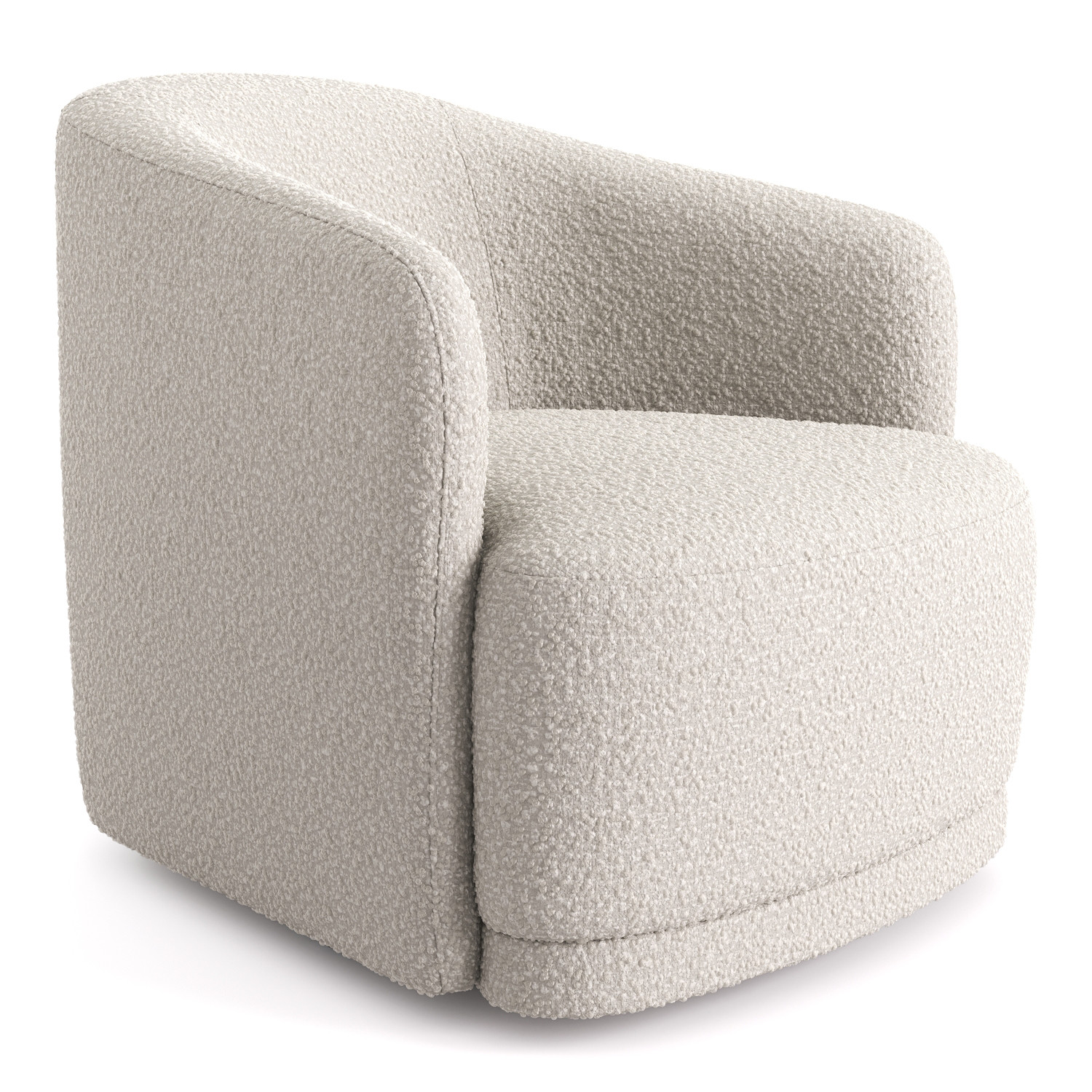 Дизайнерское мягкое кресло Mil- ANDERS 73х80х70 см Белый