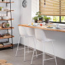 Стул полубарный Kave Home QUINBY CC1221S05H (белый)