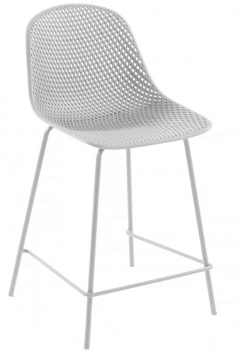 Стул полубарный Kave Home QUINBY CC1221S05H (белый)