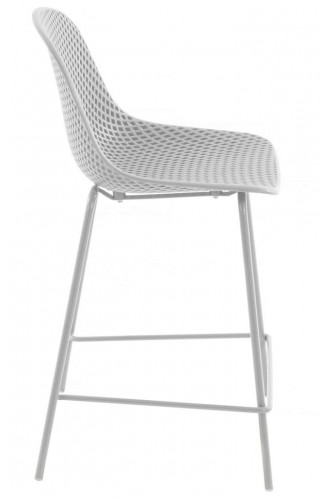 Стул полубарный Kave Home QUINBY CC1221S05H (белый)