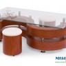 Столик кофейный с пуфиками PL- HALMAR NINA 2