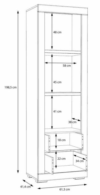 Стеллаж PL- Forte SNOW SNWR72