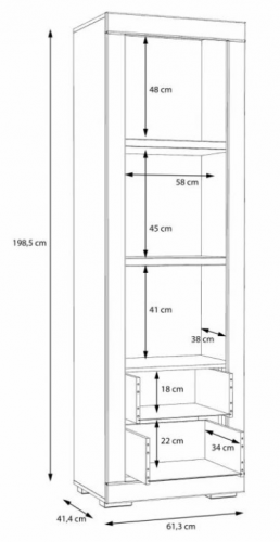 Стеллаж PL- Forte SNOW SNWR72