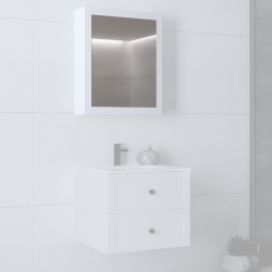 Зеркальный шкафчик PL- Halmar TORETO 70X60/1D Белый