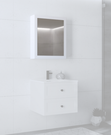Зеркальный шкафчик PL- Halmar TORETO 70X60/1D Белый