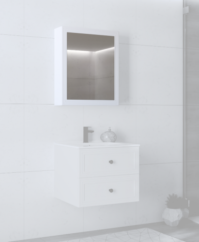 Зеркальный шкафчик PL- Halmar TORETO 70X60/1D Белый