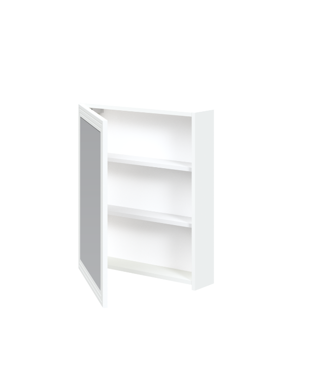 Зеркальный шкафчик PL- Halmar TORETO 70X60/1D Белый