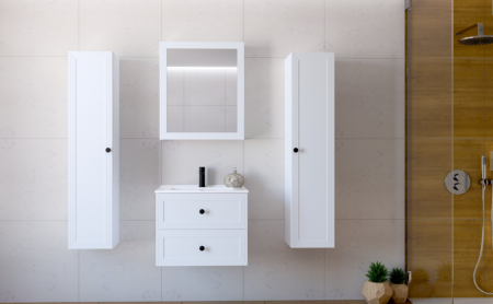 Зеркальный шкафчик PL- Halmar TORETO 70X60/1D Белый