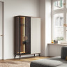 Витрина с подсветкой Perfect Home​ Вичи / Vici​ WT103 Орех/кашемир