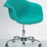 Бирюза W-18 Кресло офисное OND- Leon Soft Office Шерсть (Бирюза W-18, Синий W-5)