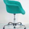 Бирюза W-18 Кресло офисное OND- Leon Soft Office Шерсть (Бирюза W-18, Синий W-5)