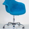 Кресло офисное OND- Leon Soft Office Шерсть (Бирюза W-18, Синий W-5)