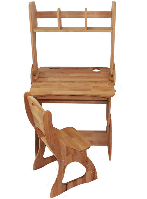 Комплект парта + стул + надстройка p170-1+c300+h170 (60х50см * 52-70 см)