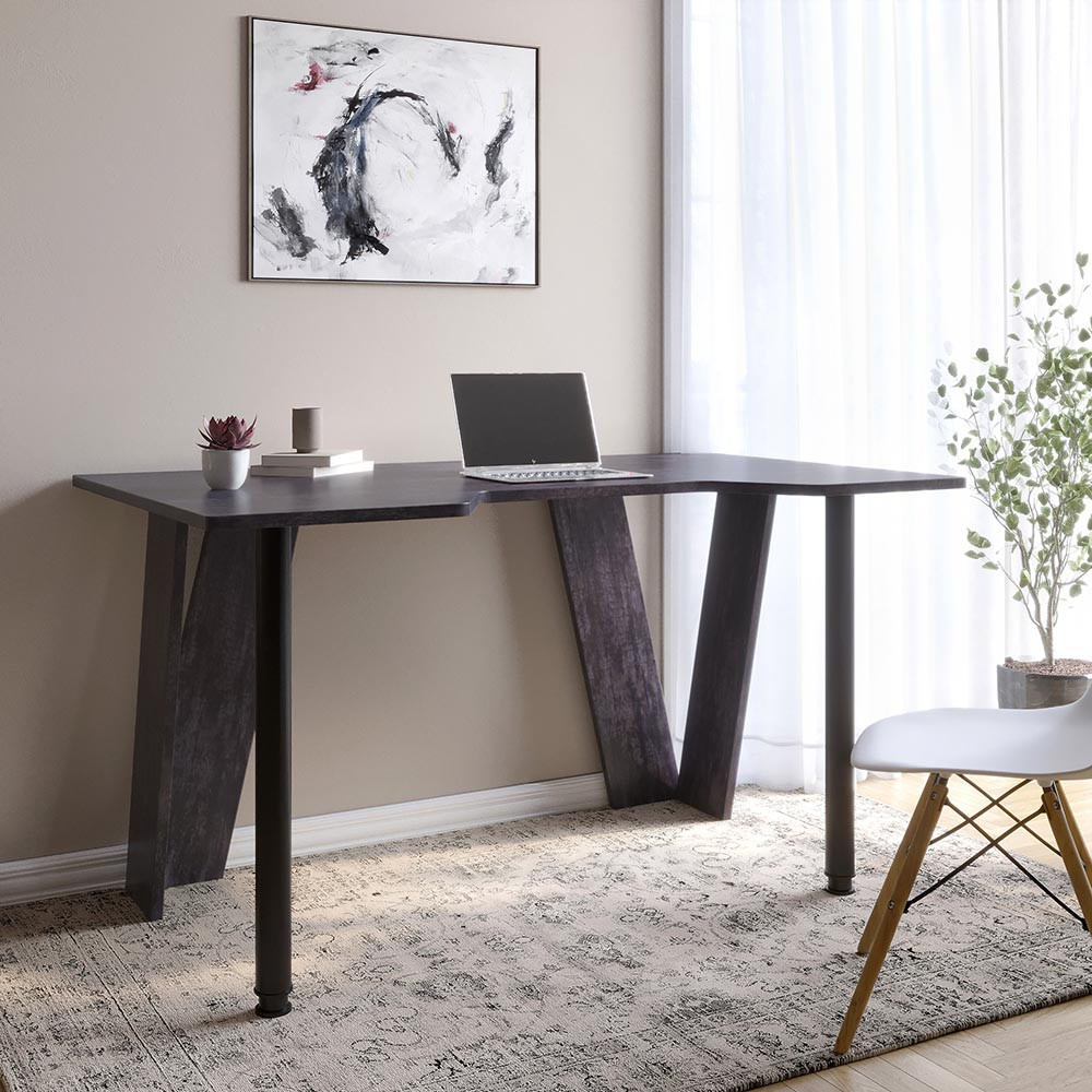 Компьютерный стол LION- Квест Бетон темный (LION-041164)