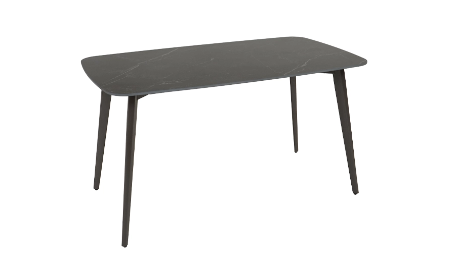 Стол обеденный TOP- Норман черный мат/ шоколадный