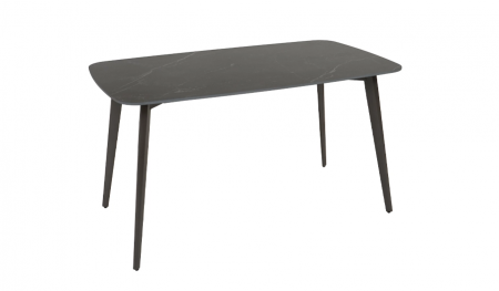 Стол обеденный TOP- Норман черный мат/ шоколадный