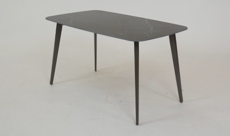 Стол обеденный TOP- Норман черный мат/ шоколадный