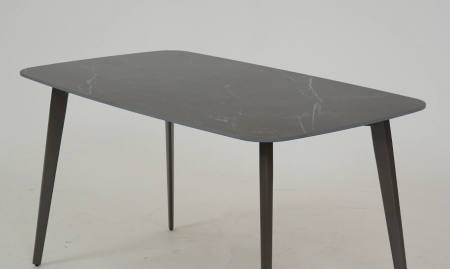 Стол обеденный TOP- Норман черный мат/ шоколадный