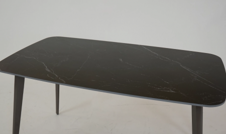 Стол обеденный TOP- Норман черный мат/ шоколадный