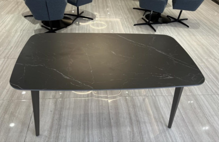 Стол обеденный TOP- Норман черный мат/ шоколадный