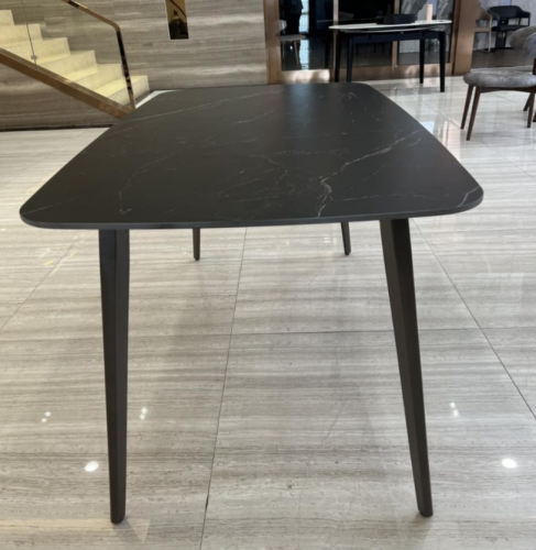 Стол обеденный TOP- Норман черный мат/ шоколадный