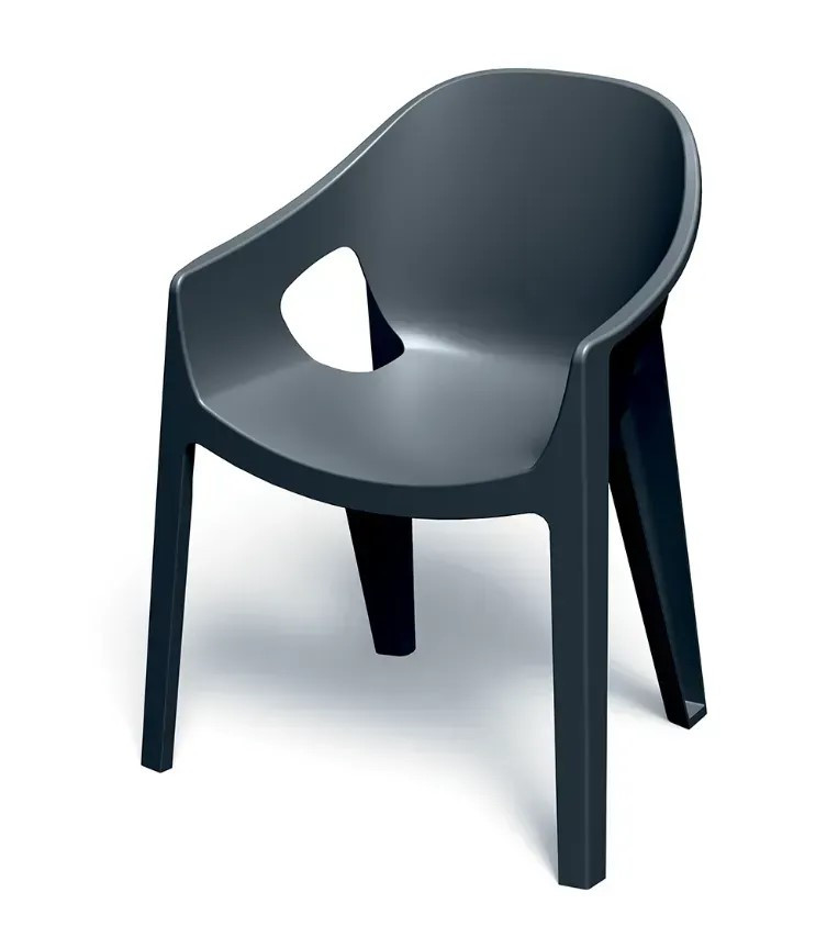 Лаунж-кресло уличное VLL- FERNE Premo (антрацит, серый)