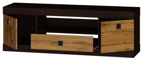 Тумба под телевизор EVR- Соната ТВ-1500 венге + фасад крафт золотой