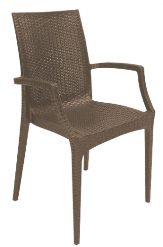 Кресло из полипропилена GRANDSOLEIL CA- ARMCHAIR RATTAN BISTROT