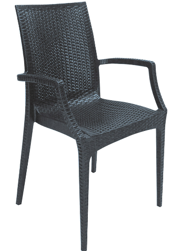 Кресло из полипропилена GRANDSOLEIL CA- ARMCHAIR RATTAN BISTROT