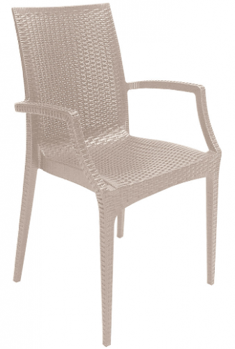 Кресло из полипропилена GRANDSOLEIL CA- ARMCHAIR RATTAN BISTROT