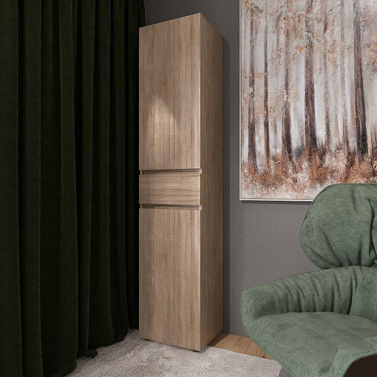 Пенал с ящиком EVR-Лайт ПЛ-1 дуб Сонома