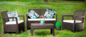  Комплект садовой мебели ECO- Tarifa lounge set коричневый
