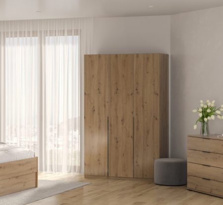 Шкаф MRK- TEDDY 134,4*210,6 м Дуб Артизан 3 двери   