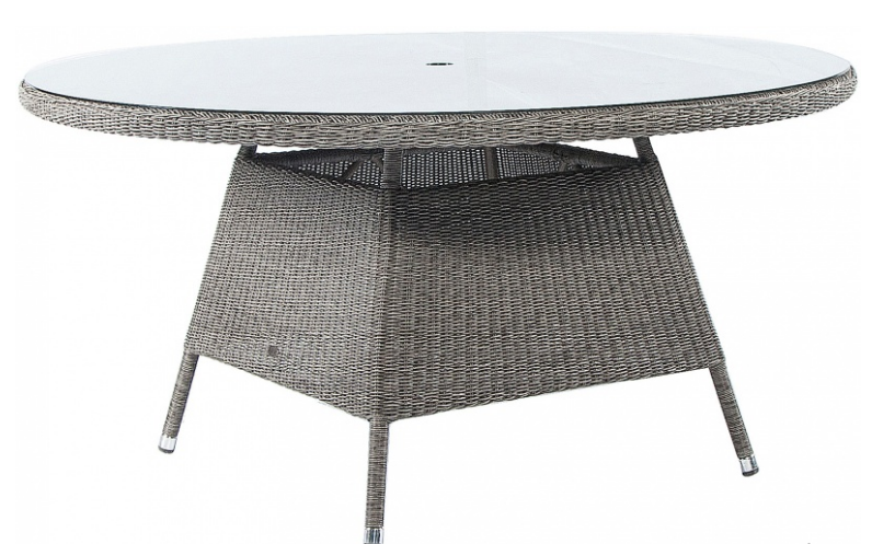 Стол из техноротанга Alexander Rose TEA-  MONTE CARLO TABLE 1.5M 0 (W/GLASS TOP) 