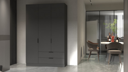 Шкаф на 3 двери  и 2 шухляды ViA- Сити С-18