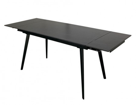Стол керамический CON- HUGO (Хьюго) 140/200 см LOFTY BLACK
