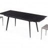 Стол керамический CON- HUGO (Хьюго) 140/200 см LOFTY BLACK