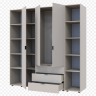 Комплект с 2 этажерками DRS- Гелар (192,6x49,5x203,4 см) 3 ДСП  