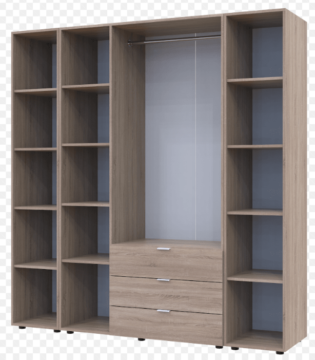 Комплект с 2 этажерками DRS- Гелар (192,6x49,5x203,4 см) 3 ДСП  