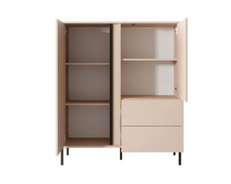 Комод высокий Perfect Home Даст/Dast 2-дверный с 2 ​​ящиками 2D2S/104 Беж