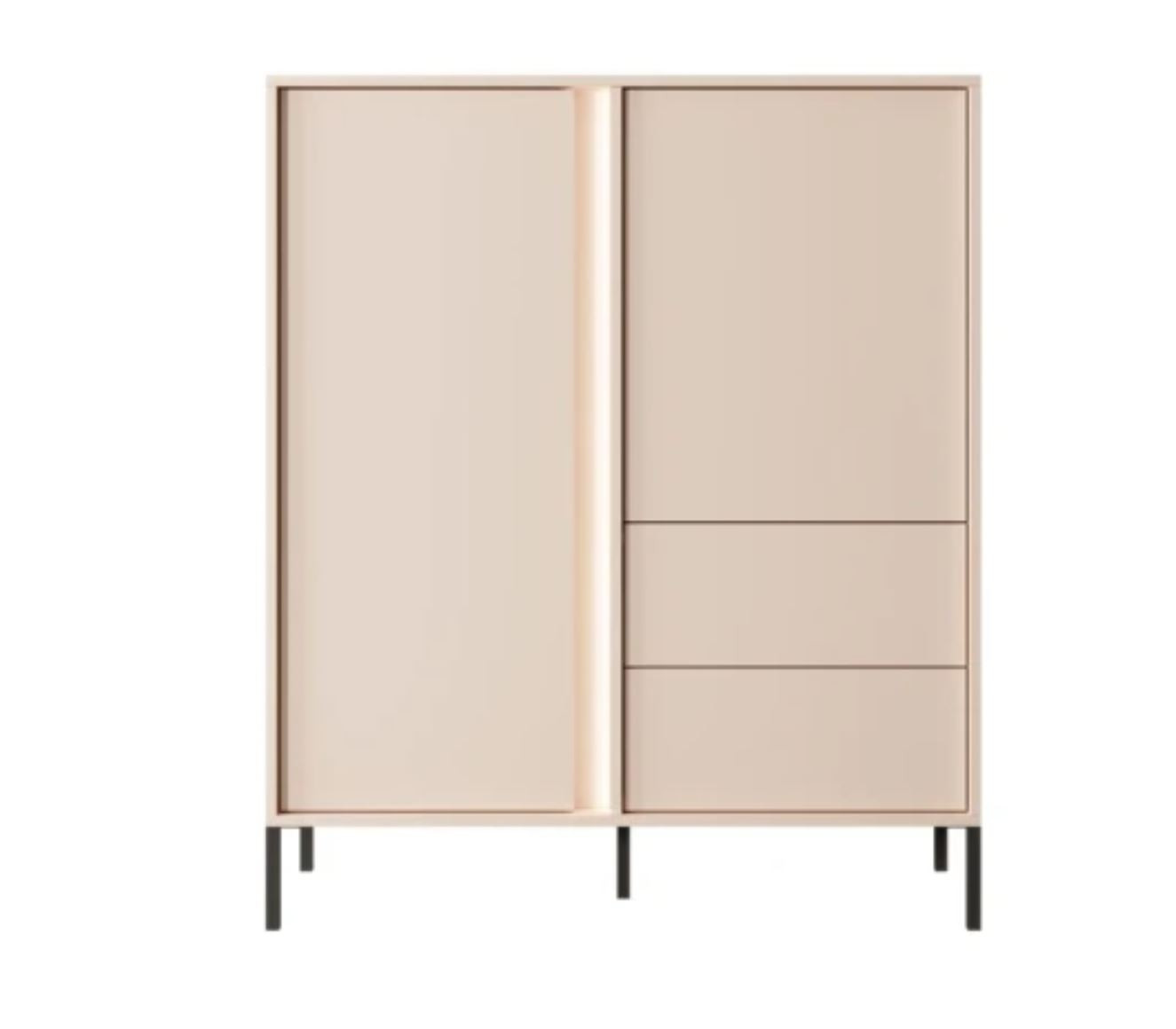 Комод высокий Perfect Home Даст/Dast 2-дверный с 2 ​​ящиками 2D2S/104 Беж