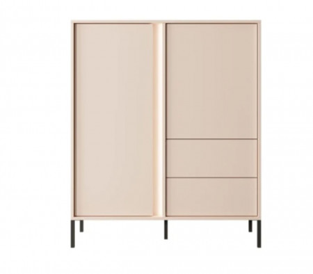Комод высокий Perfect Home Даст/Dast 2-дверный с 2 ​​ящиками 2D2S/104 Беж