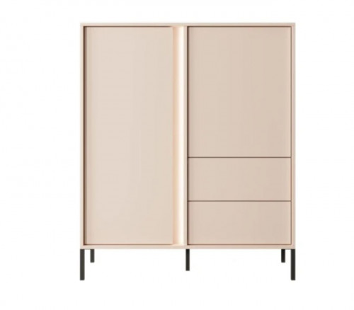 Комод высокий Perfect Home Даст/Dast 2-дверный с 2 ​​ящиками 2D2S/104 Беж