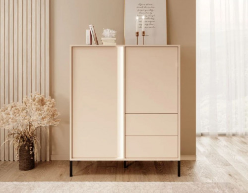 Комод высокий Perfect Home Даст/Dast 2-дверный с 2 ​​ящиками 2D2S/104 Беж