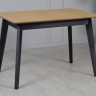 Стол обеденный раскладной TOP- Милан дуб/ ноги черные