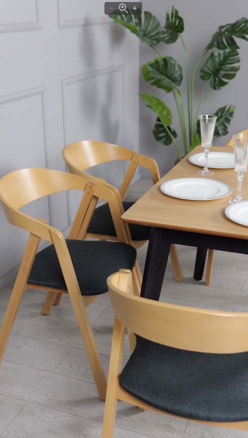 Стол обеденный раскладной TOP- Милан дуб/ ноги черные